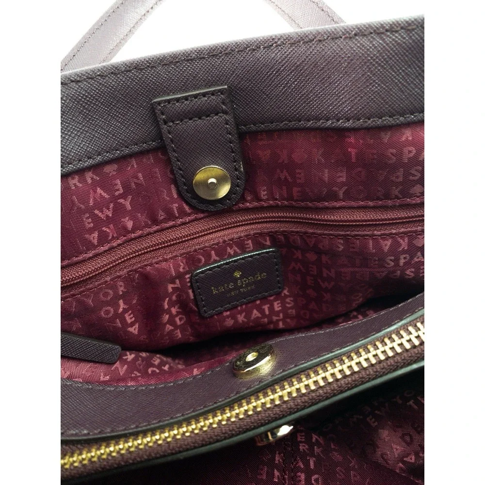 Kate Spade Laurel Way Evangelie Crossbody Bag, Mahogany Mulled Wine Plum Leather